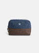 Classic navy blue toiletry bag