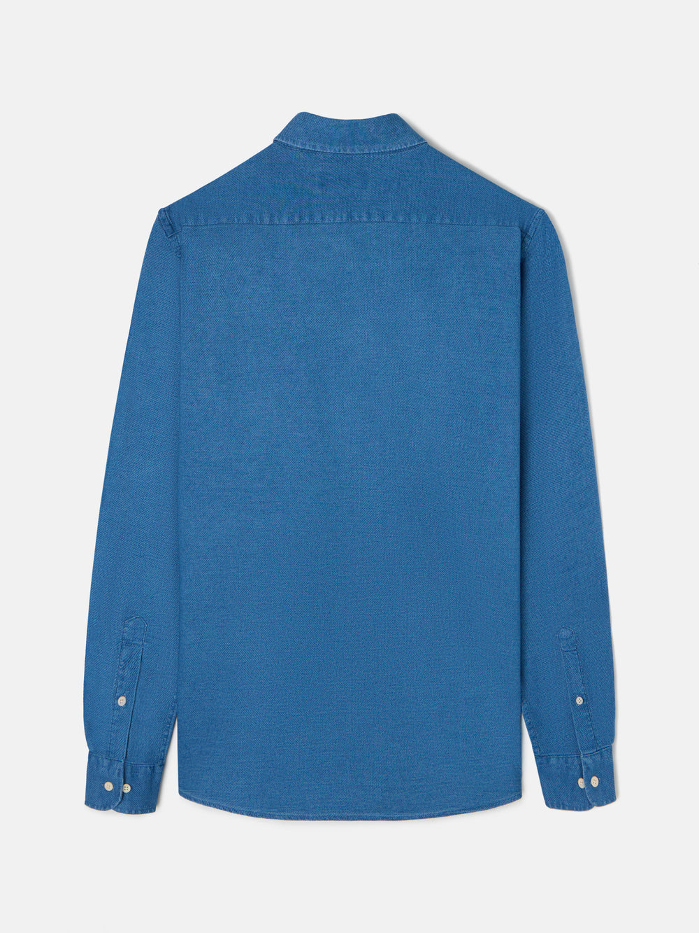 Camisa sport estructura denim azul medio