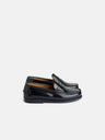 Sapato infantil preto com pala