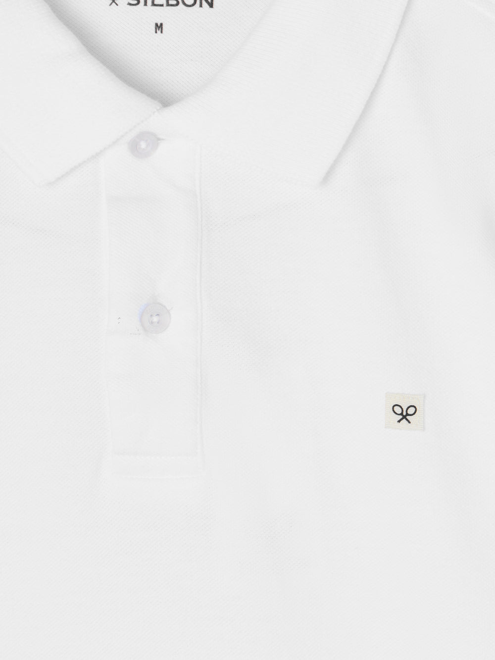 Polo clasico miniparche blanco