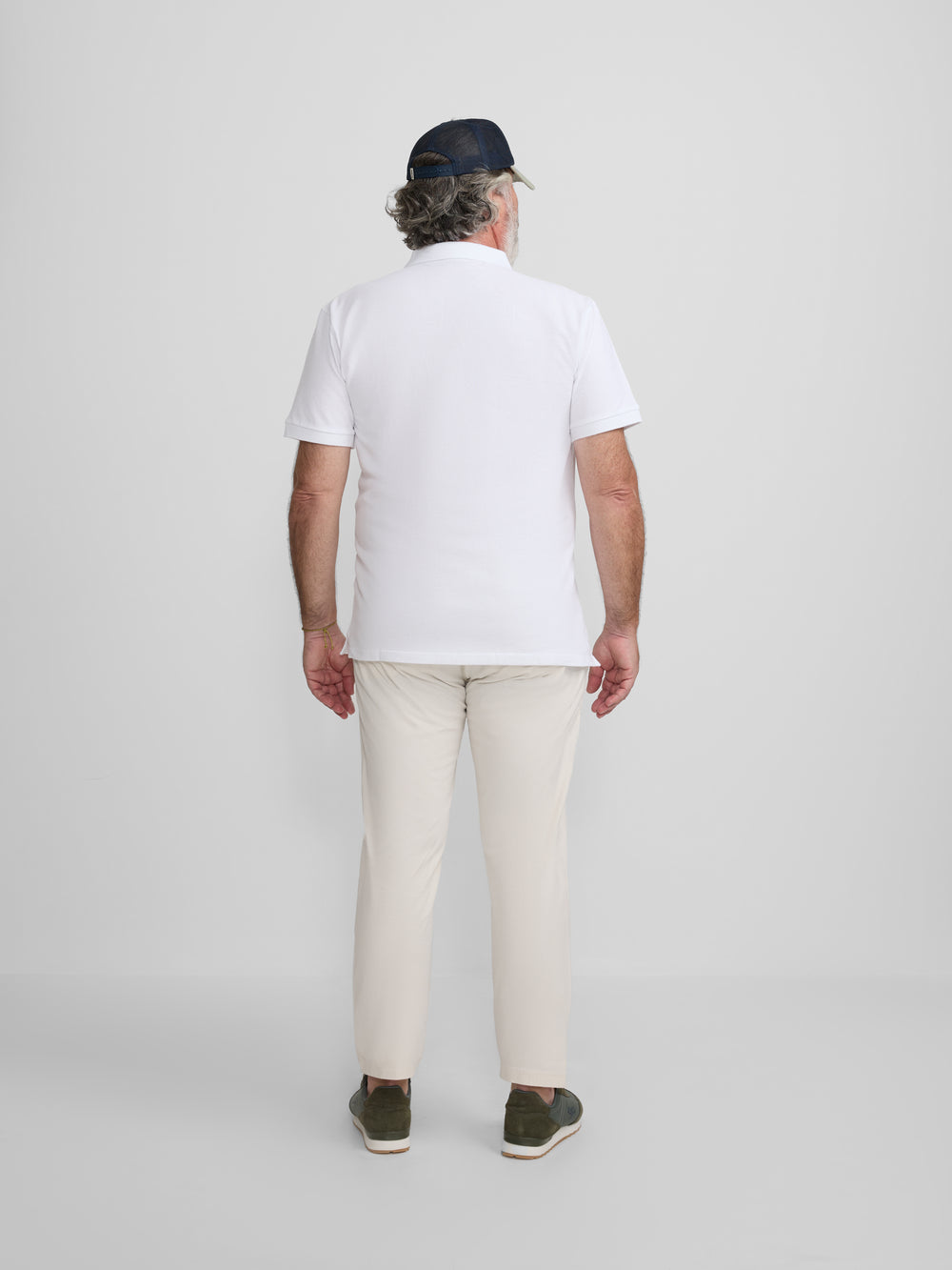 Polo clasico miniparche blanco