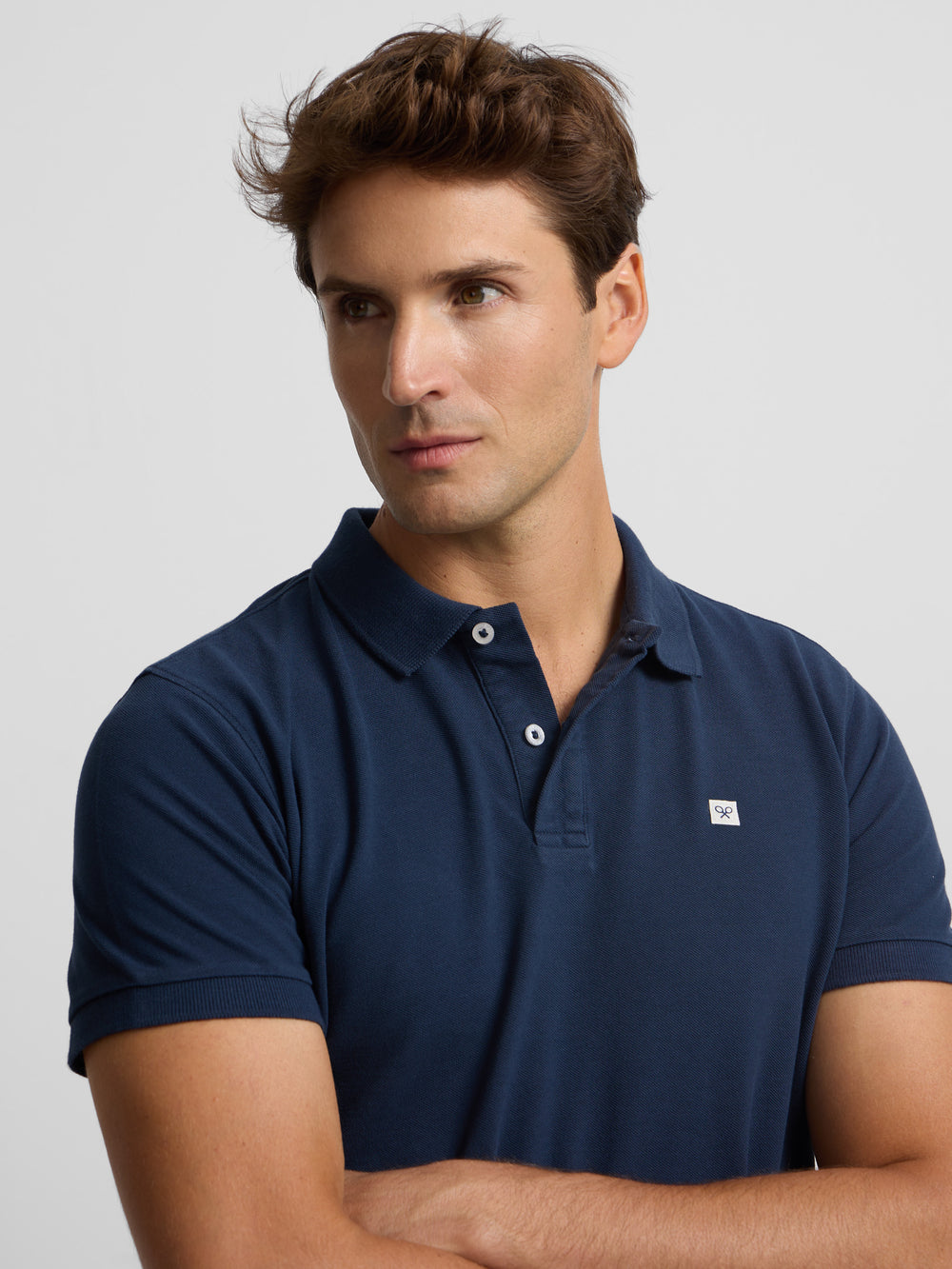 Polo clasico miniparche marino