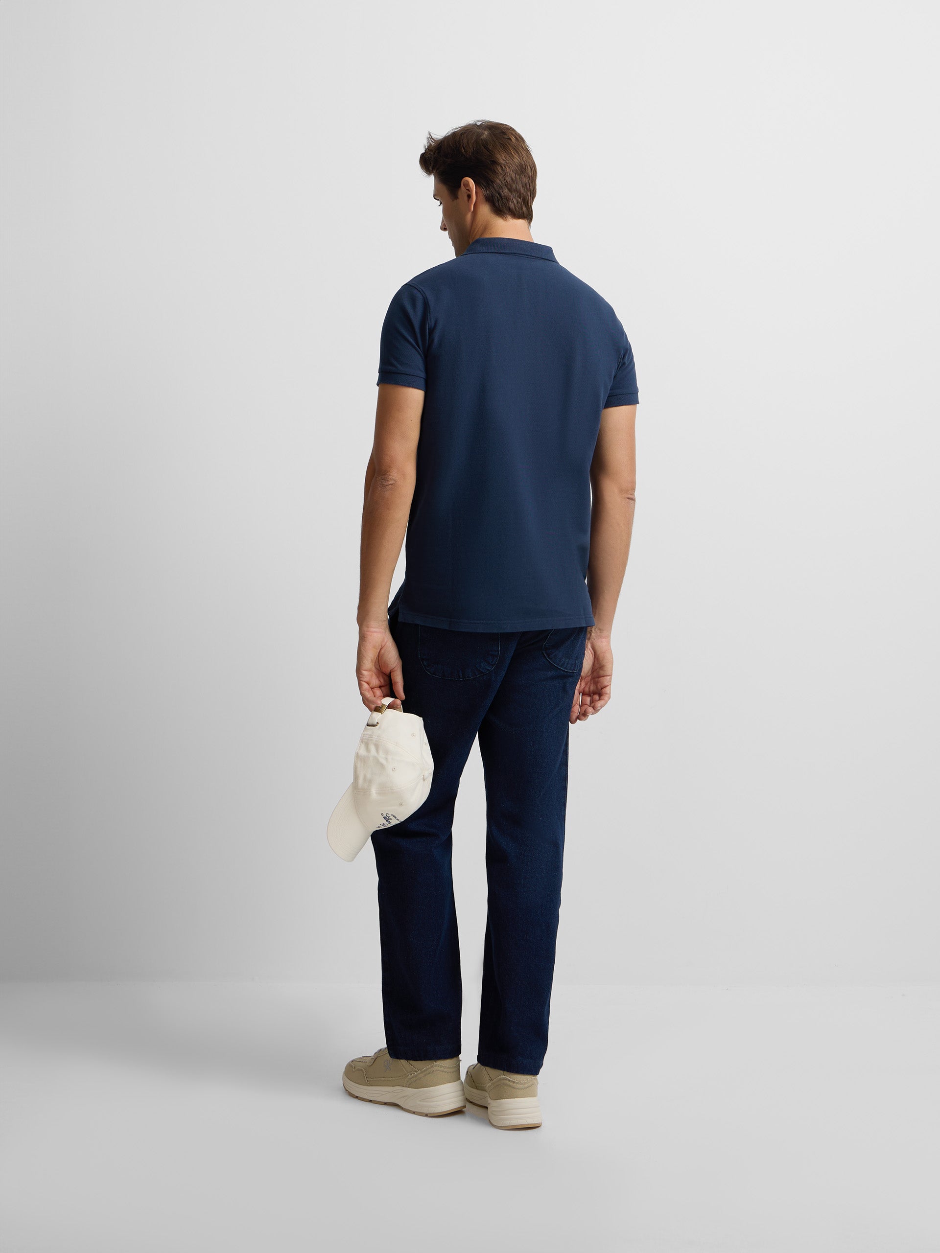 Polo clasico miniparche marino