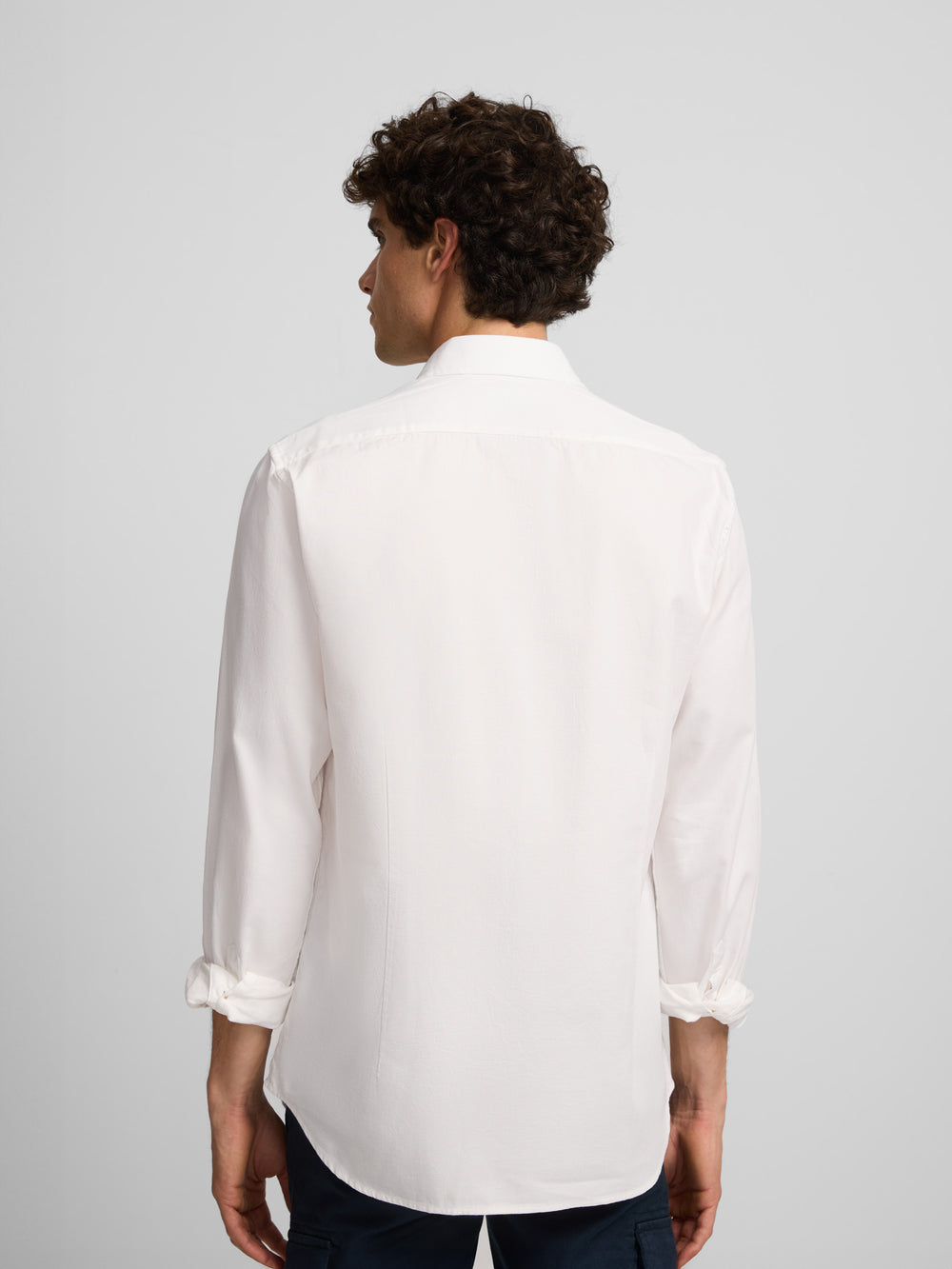 White mini-structure sport shirt