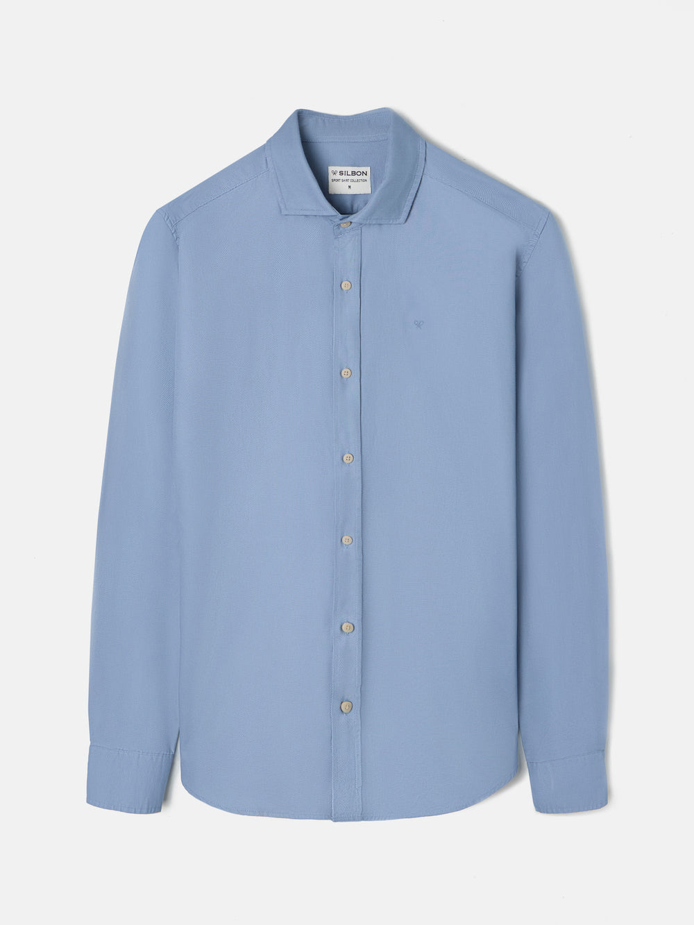 Blue mini-structure sport shirt
