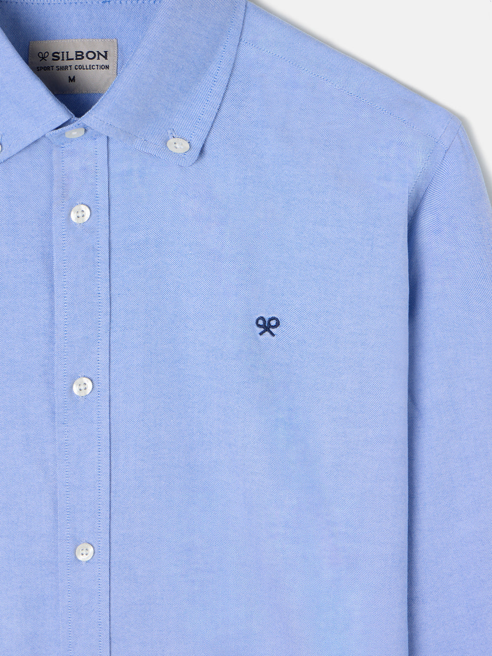 Medium blue oxford sport shirt