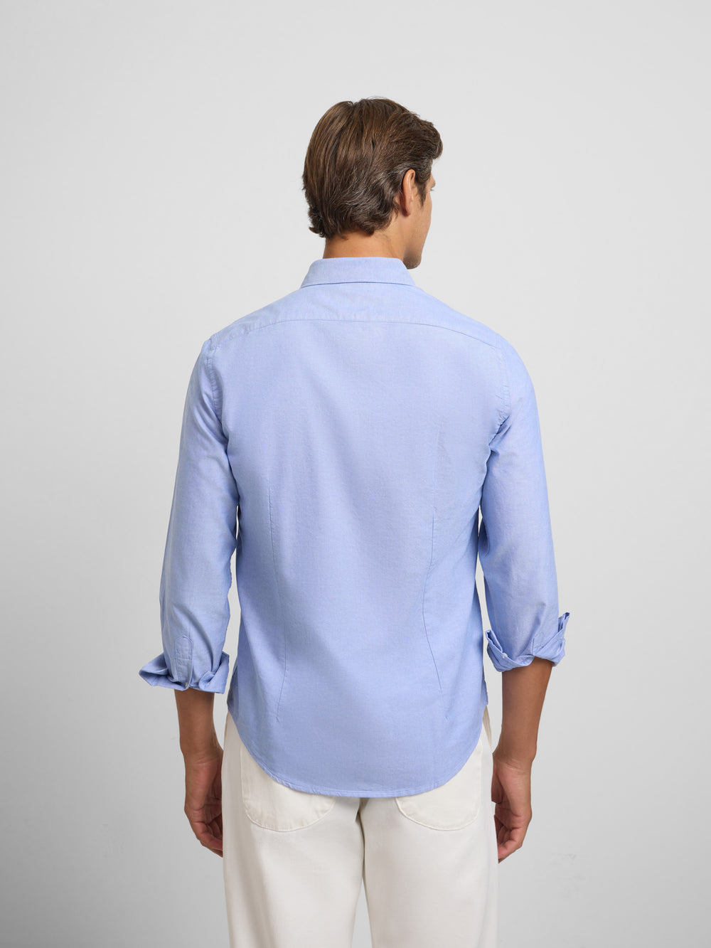 Medium blue oxford sport shirt