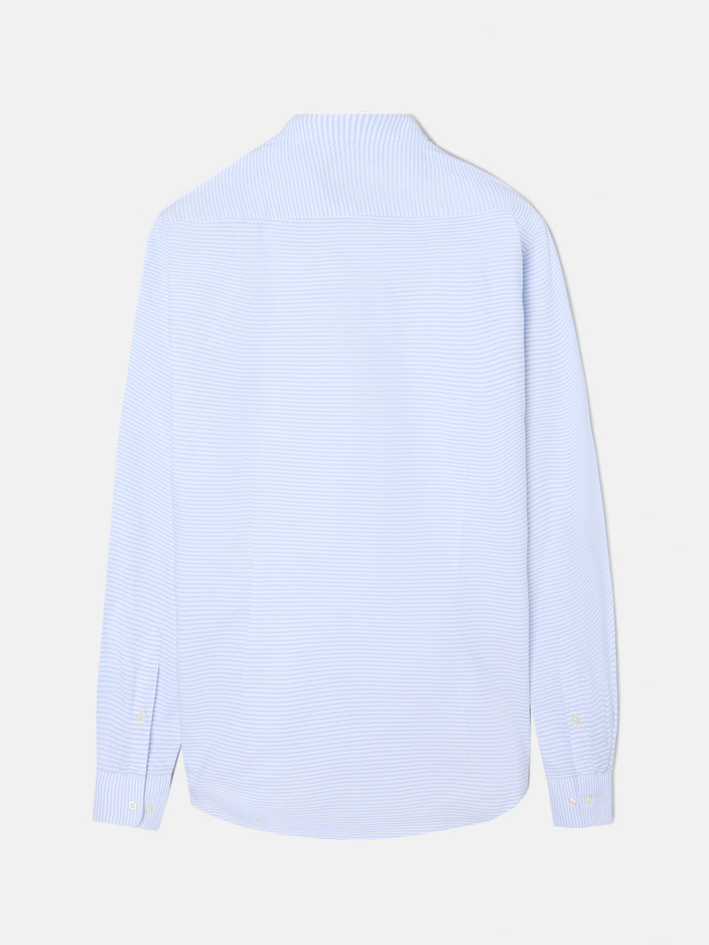 Chemise de sport Oxford à rayures horizontales bleu clair