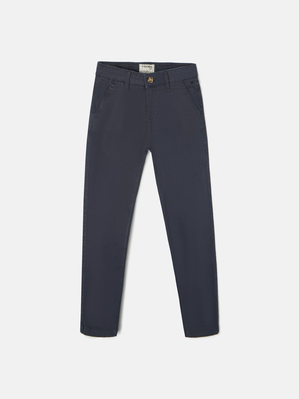 Calças desportivas para crianças estilo chino azul-marinho