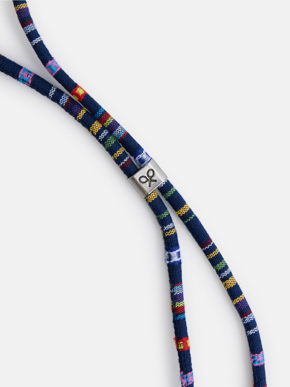 Cordão para óculos étnico azul-marinho