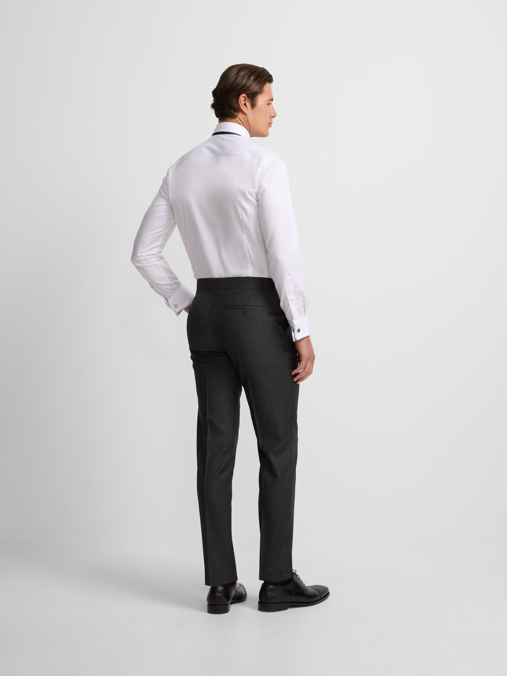 Pantalon chaque principe de gales gris