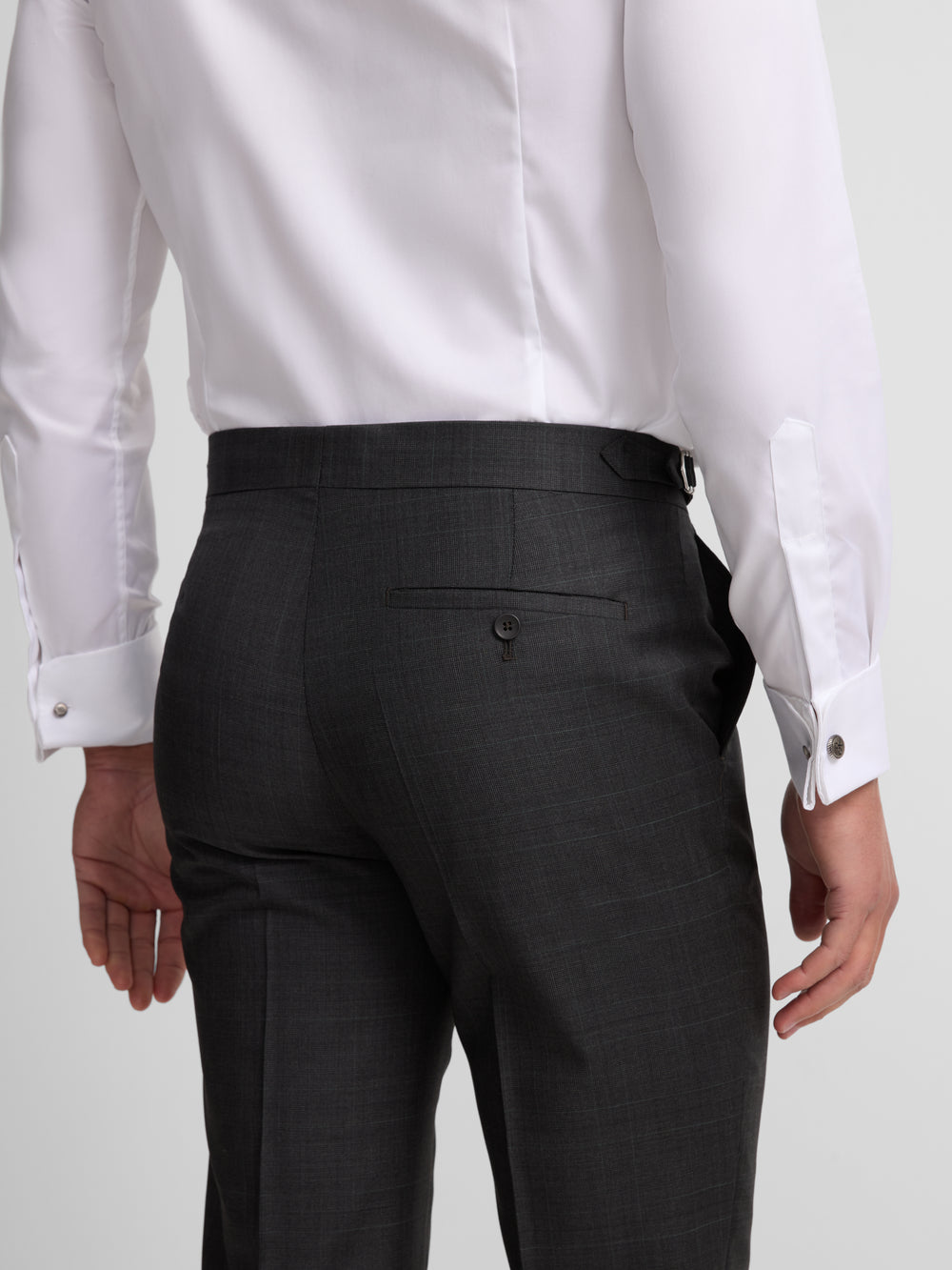 Pantalon chaque principe de gales gris