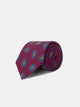 Corbata medallon burdeos