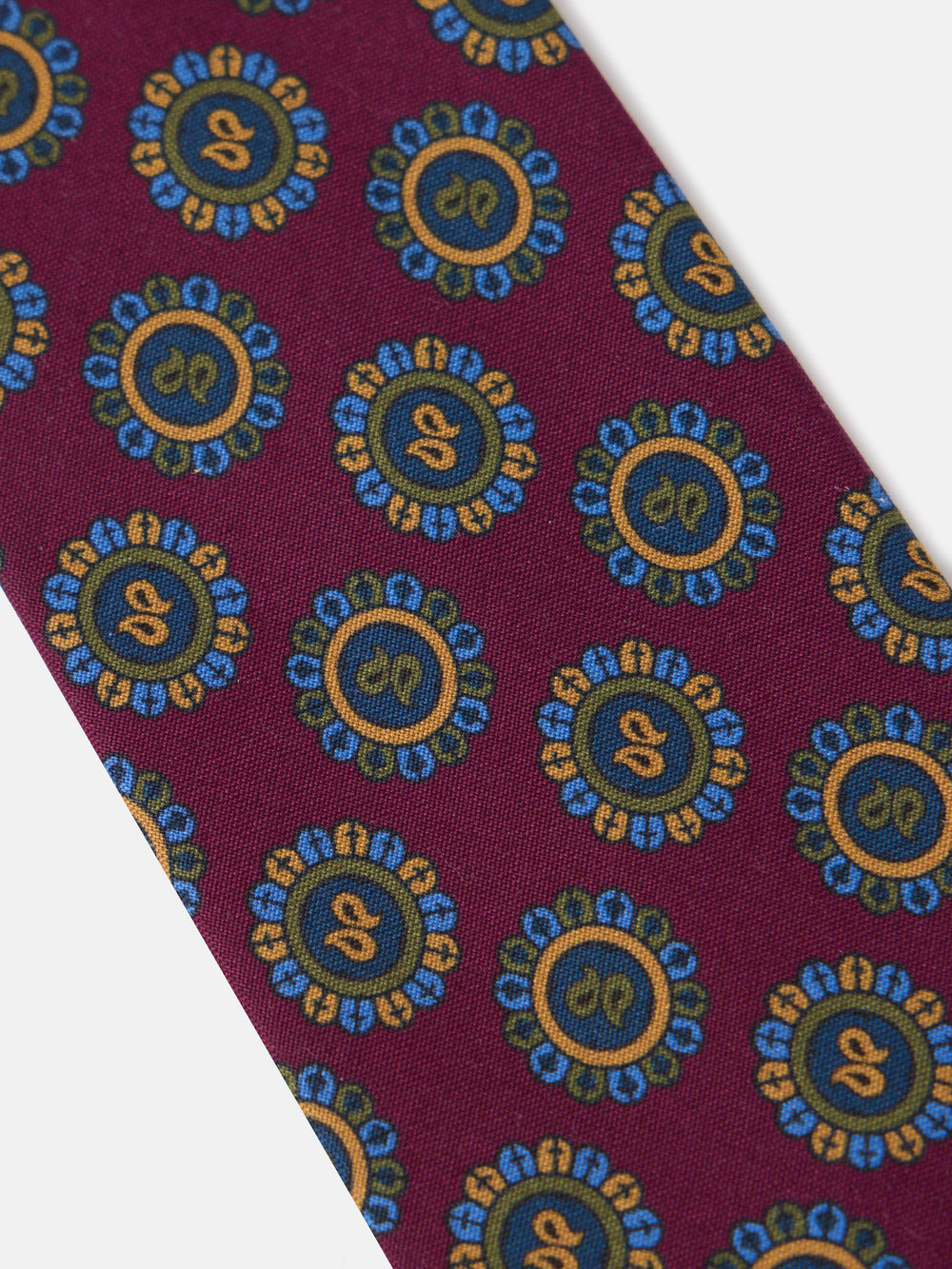 Burgundy circle tie