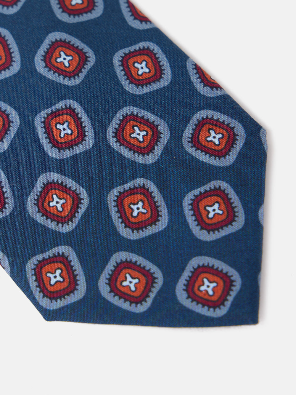 Corbata silk motivo azul