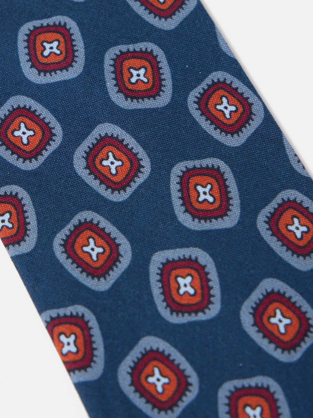 Corbata silk motivo azul