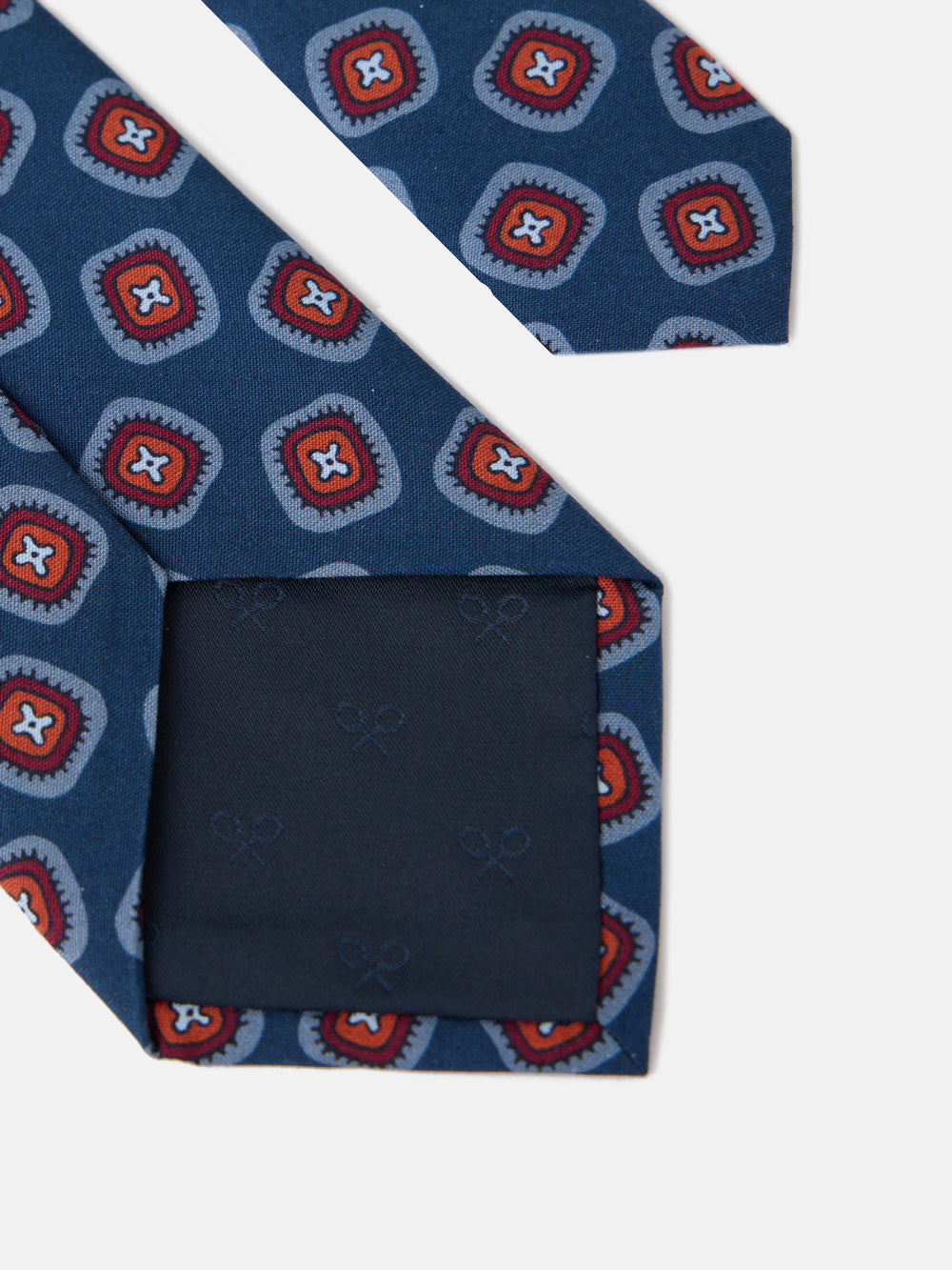 Corbata silk motivo azul