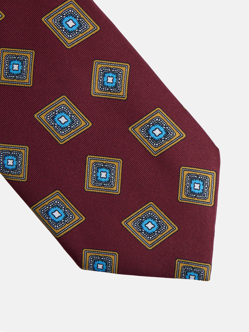 Corbata rombo irregular burdeos