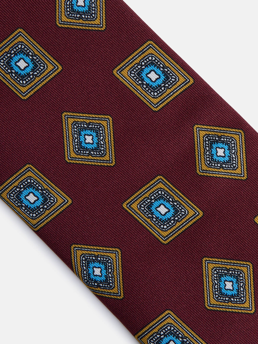 Corbata rombo irregular burdeos