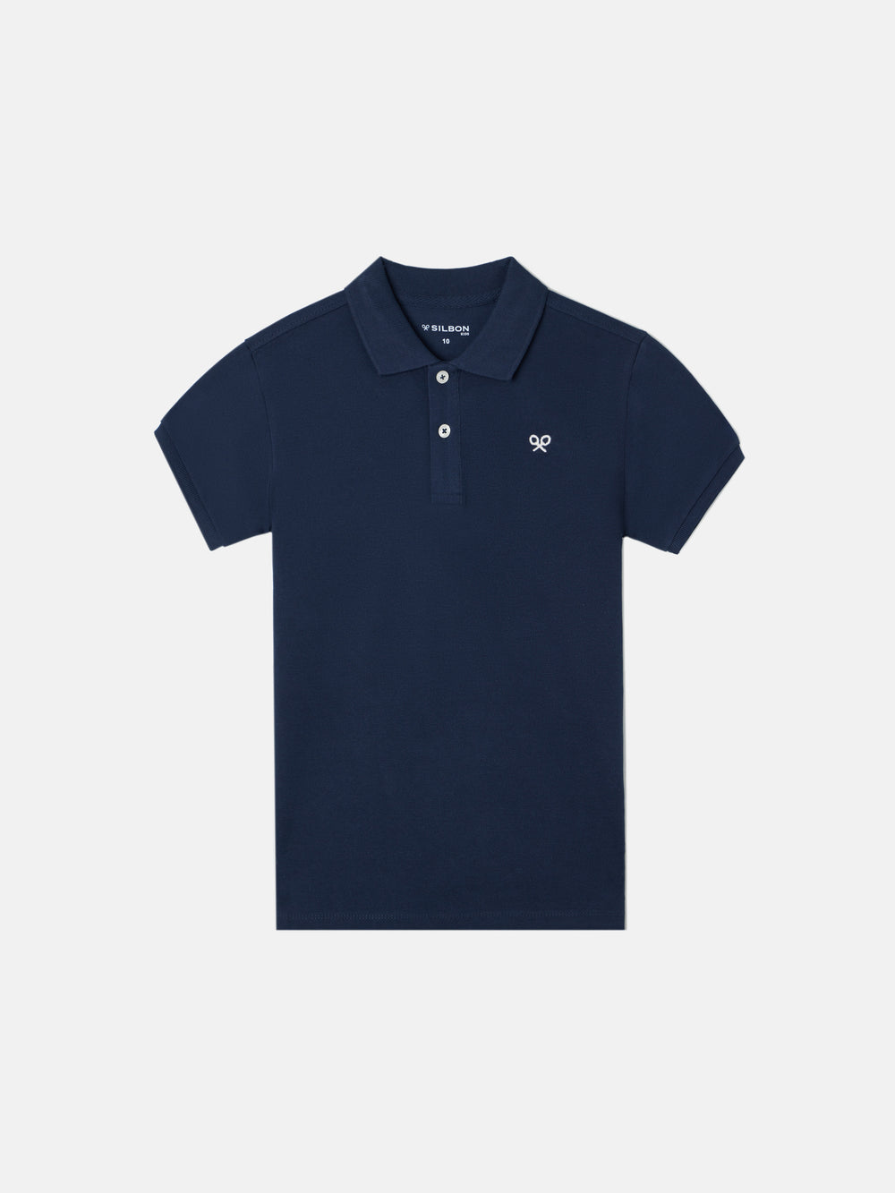Polo classique pour enfants miniraquette bleu marine