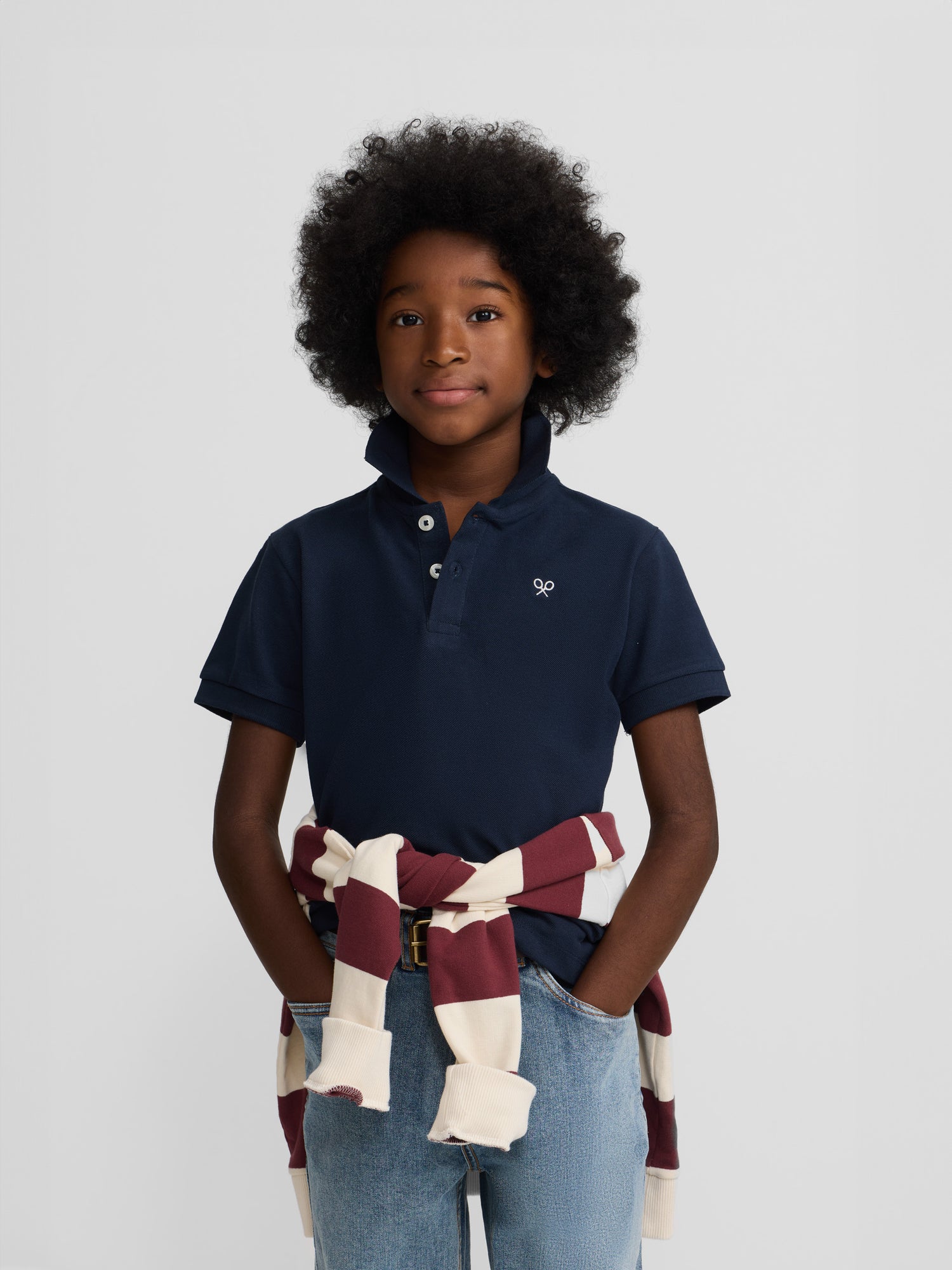 Polo kids clasico miniraqueta azul marino