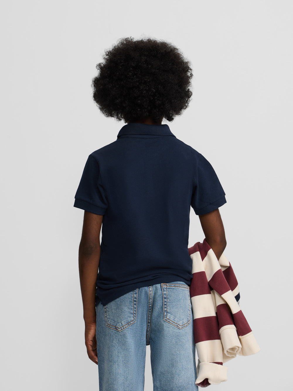 Polo classique pour enfants miniraquette bleu marine