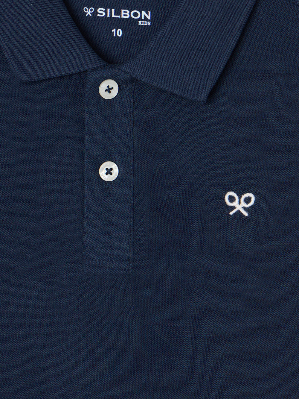 Polo classique pour enfants miniraquette bleu marine
