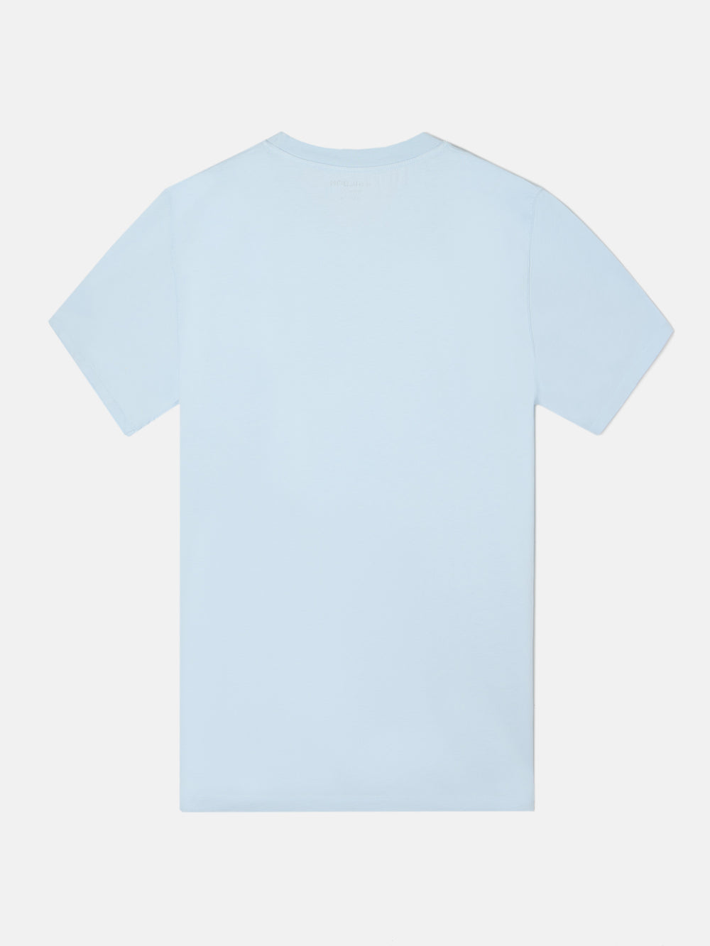 Plain light blue mini patch T-shirt