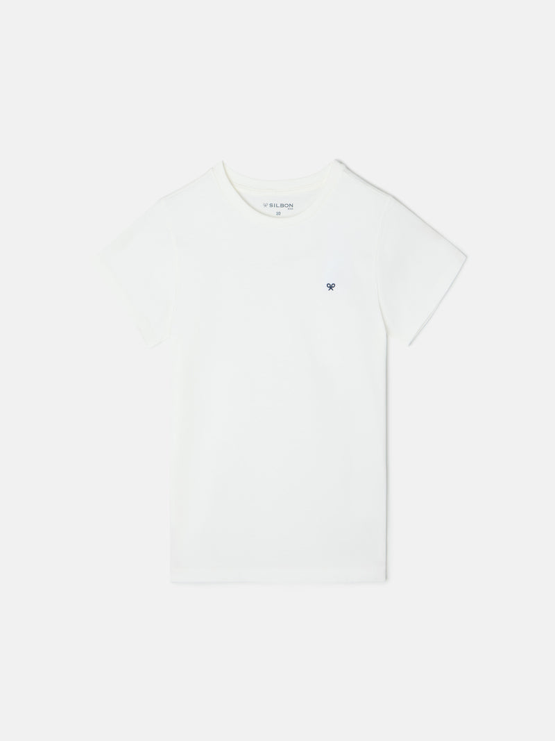 Camiseta kids minilogo blanca