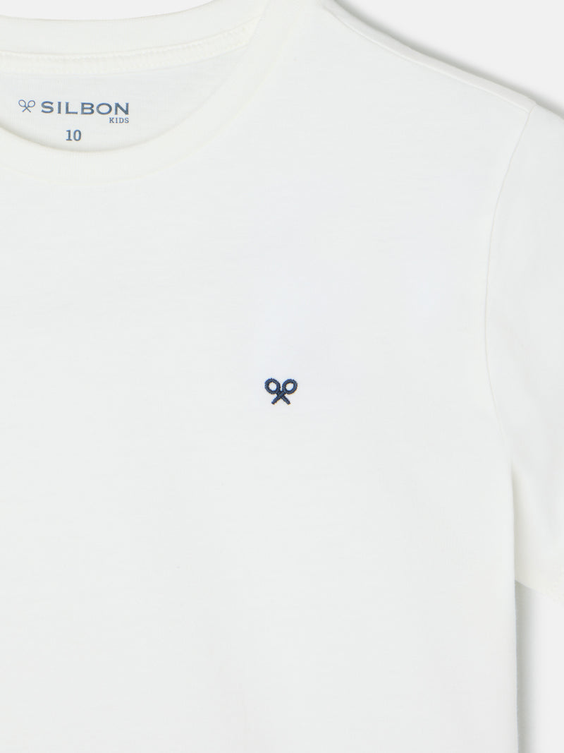 Camiseta kids minilogo blanca