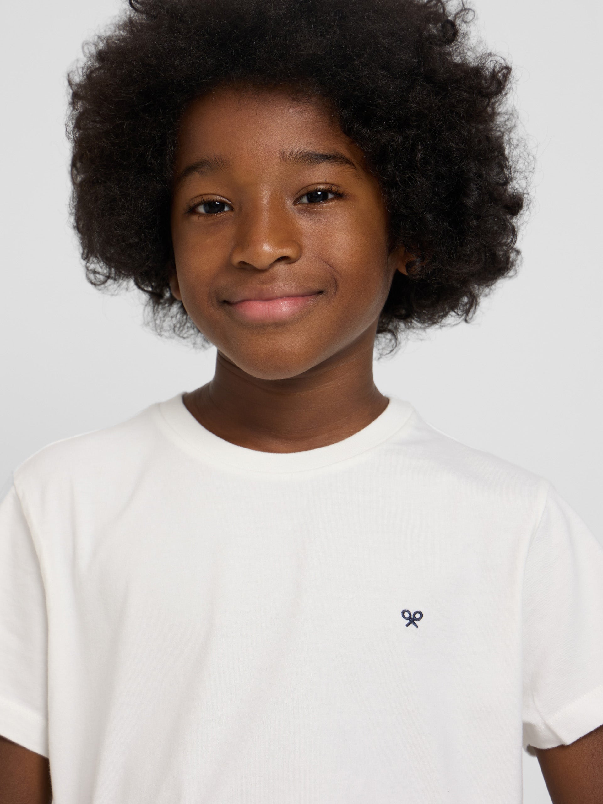 Camiseta kids minilogo blanca