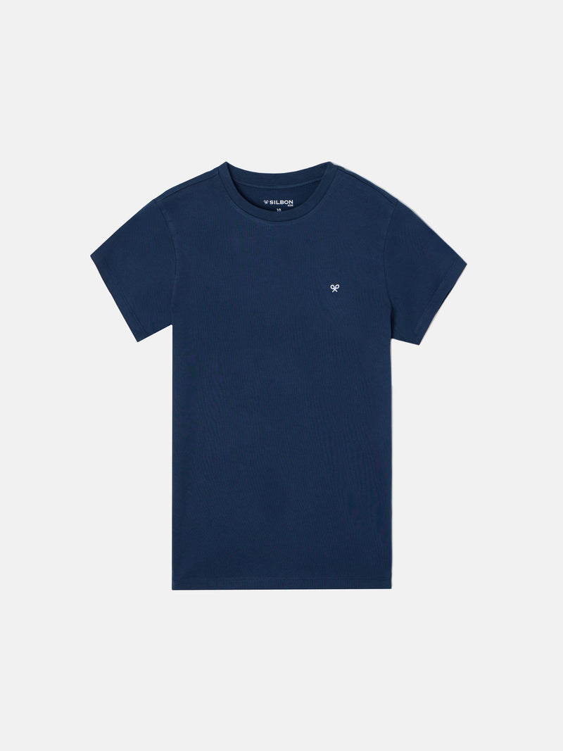 T-shirt kids minilogo azul-marinho