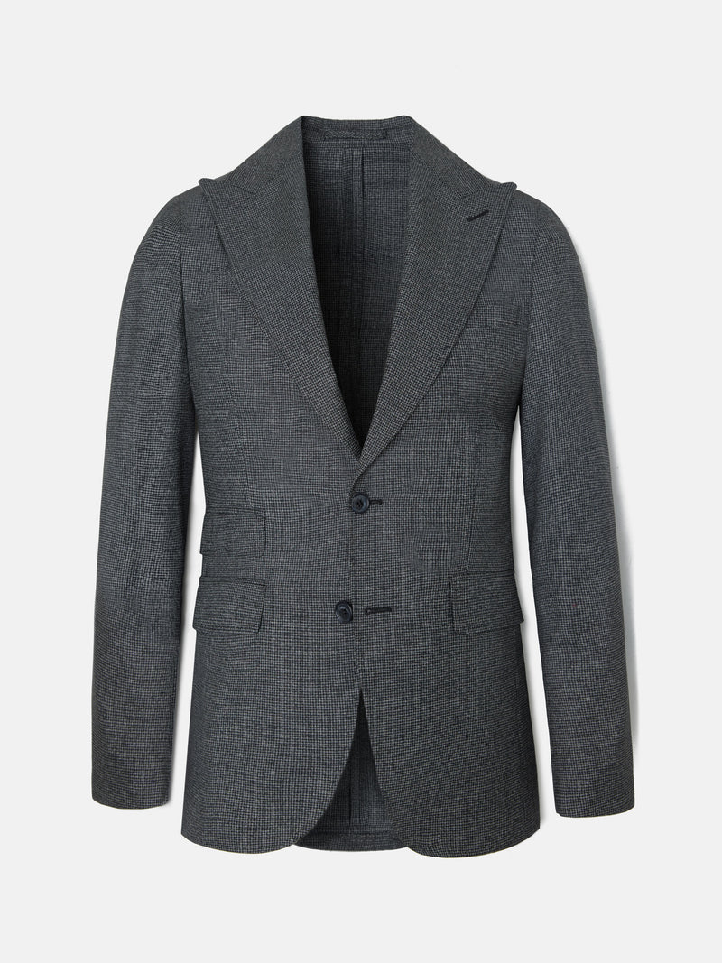Americana traje pata de gallo gris