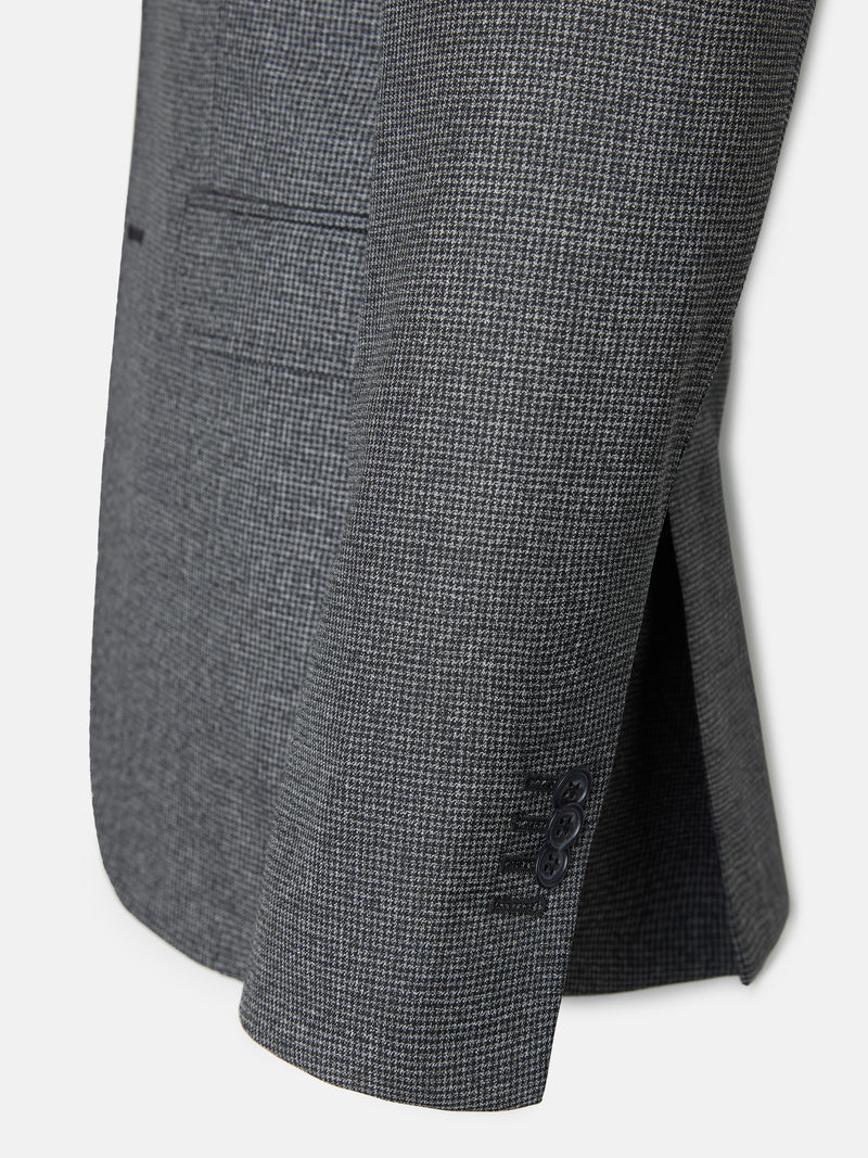 Americana traje pata de gallo gris