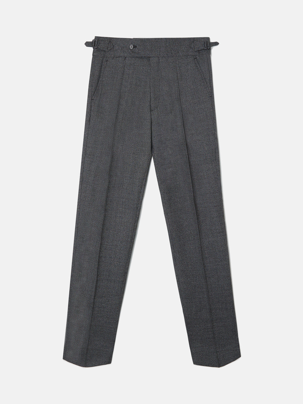 Pantalon traje pata de gallo gris