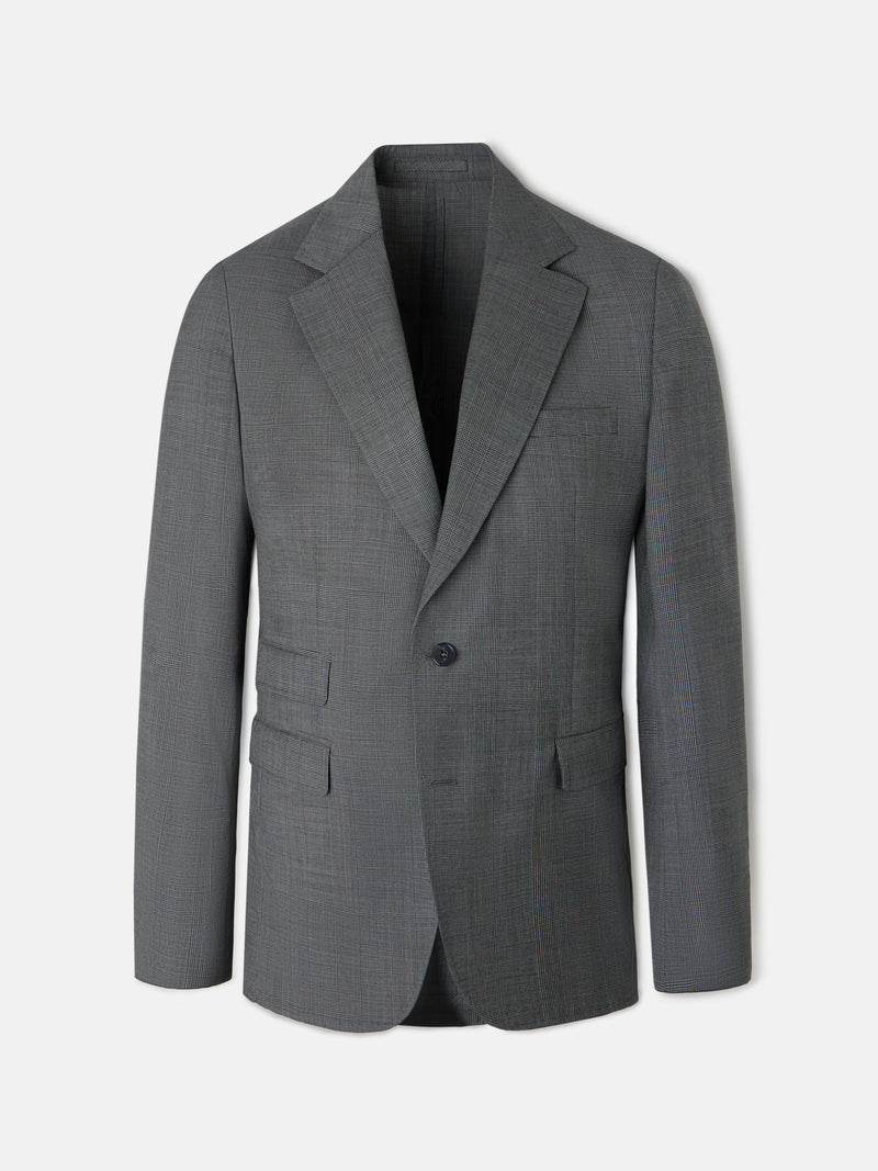 Classic Prince of Wales grey suit jacket
