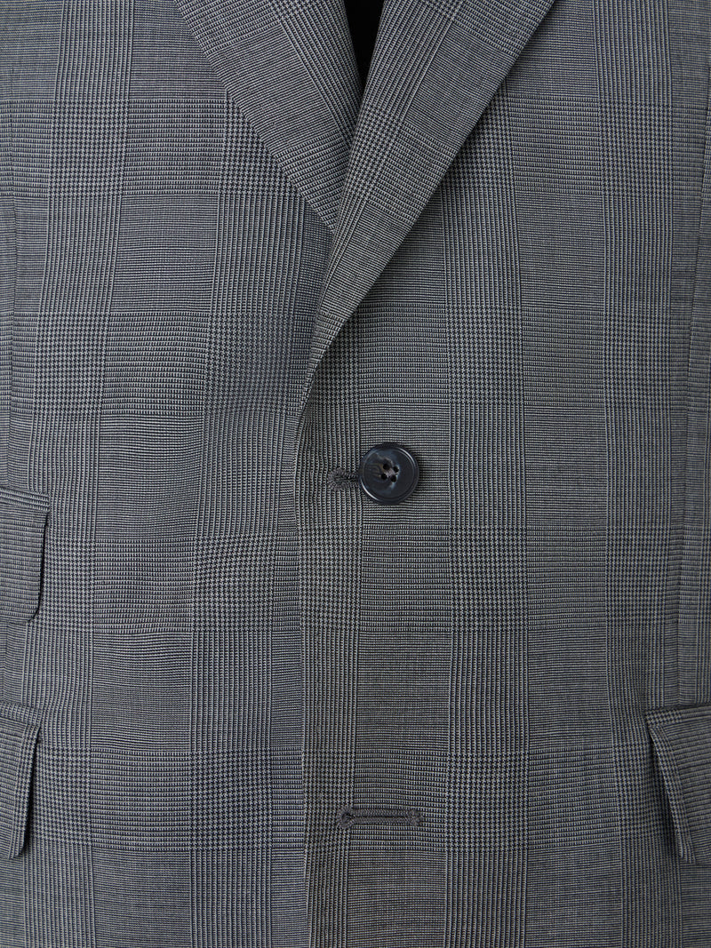 Classic Prince of Wales grey suit jacket