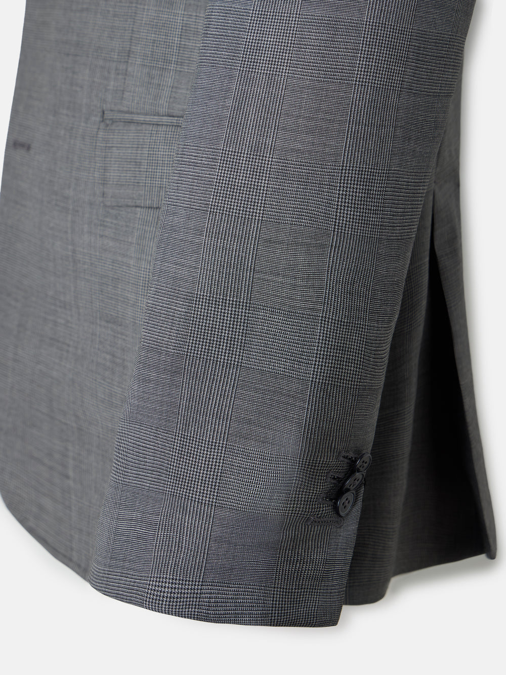 Americana traje clasico principe de gales gris