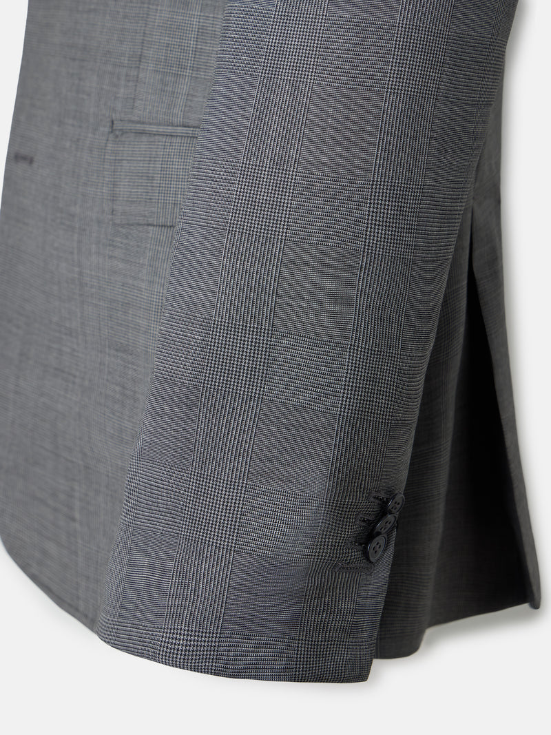 Classic Prince of Wales grey suit jacket