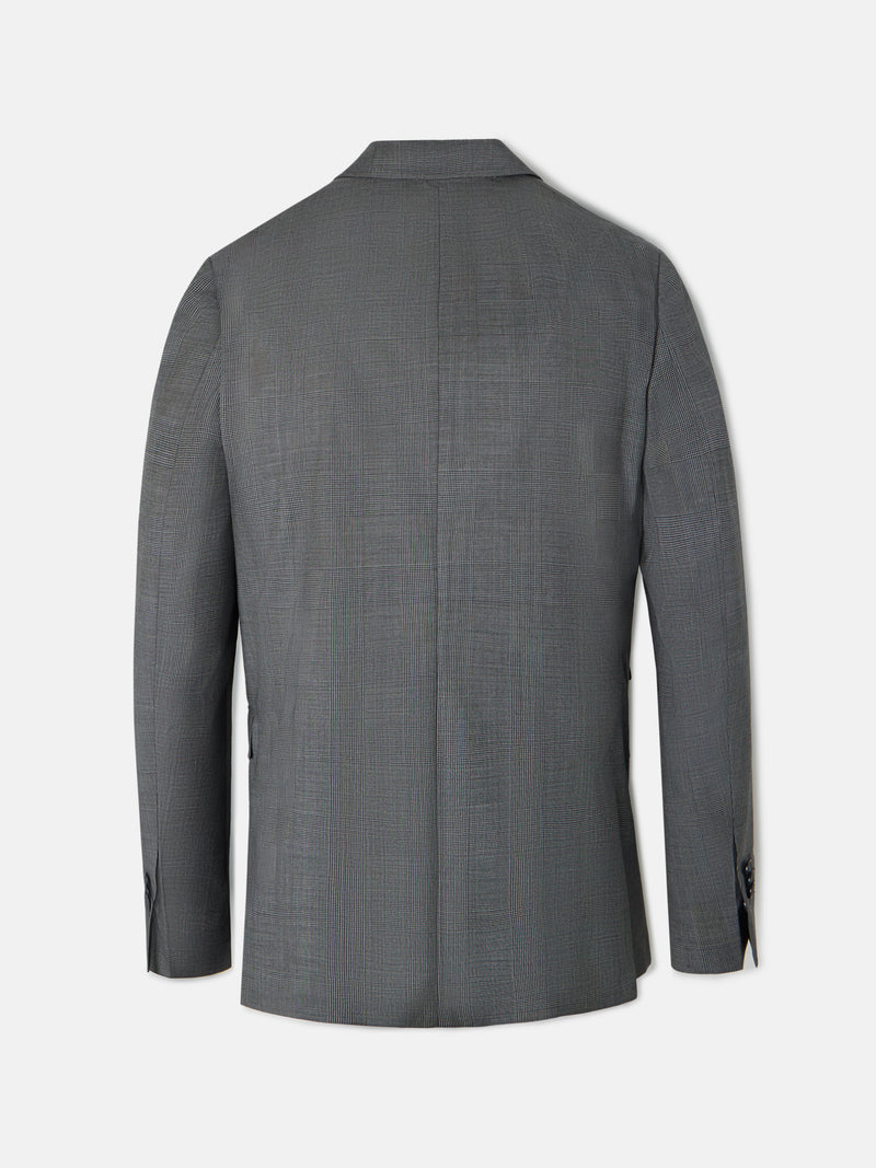Classic Prince of Wales grey suit jacket