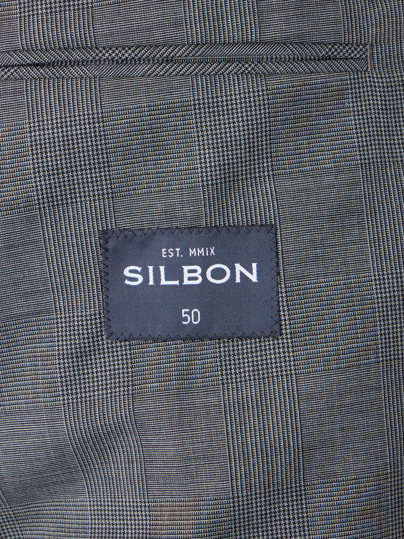 Classic Prince of Wales grey suit jacket