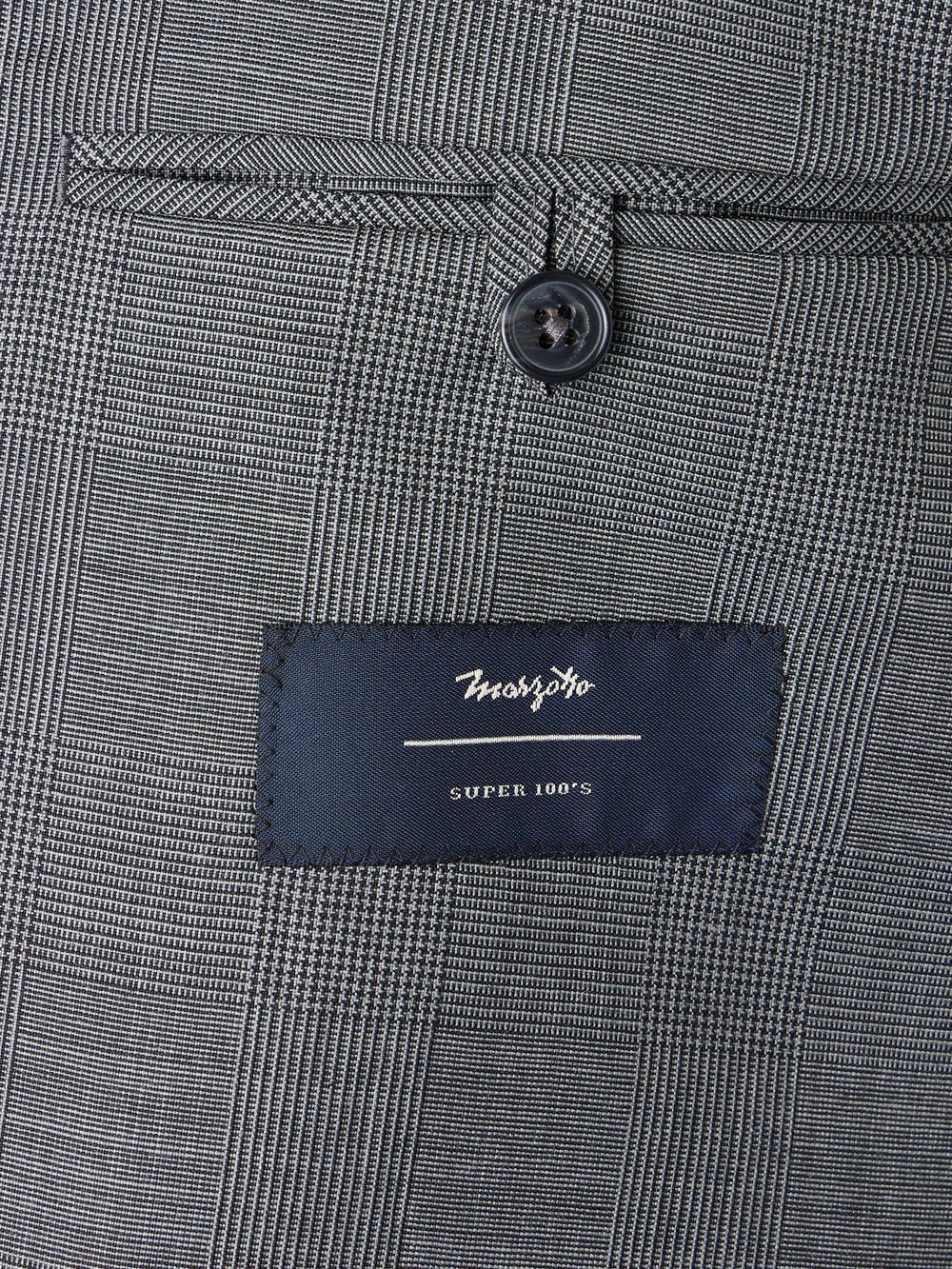 Americana traje clasico principe de gales gris