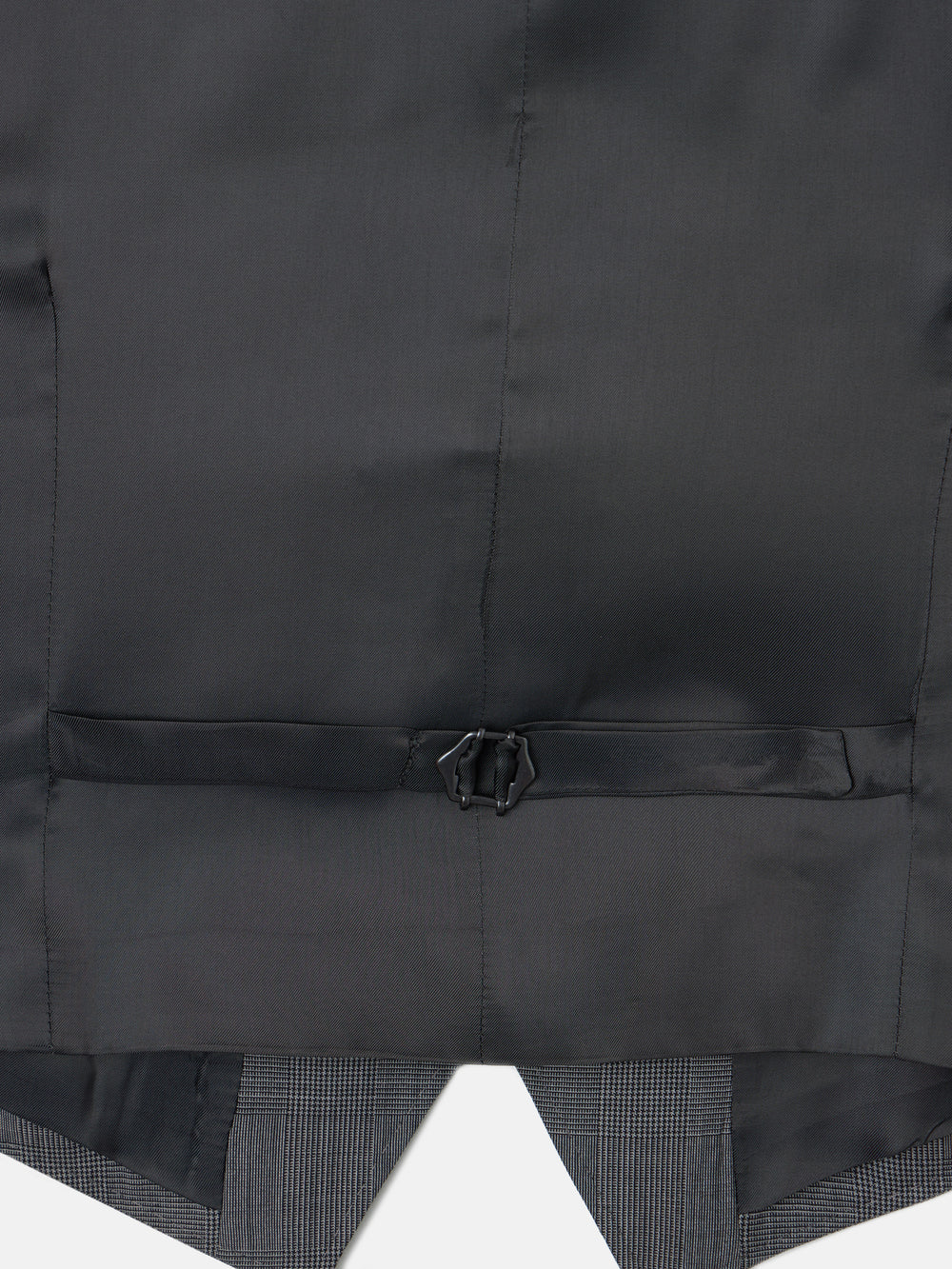 Chaleco recto traje principe de gales gris