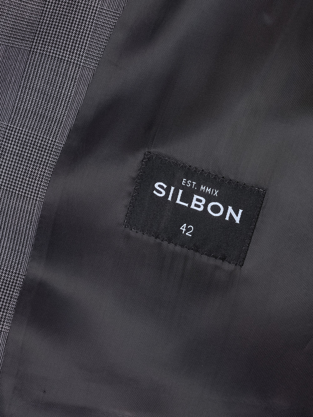 Chaleco recto traje principe de gales gris