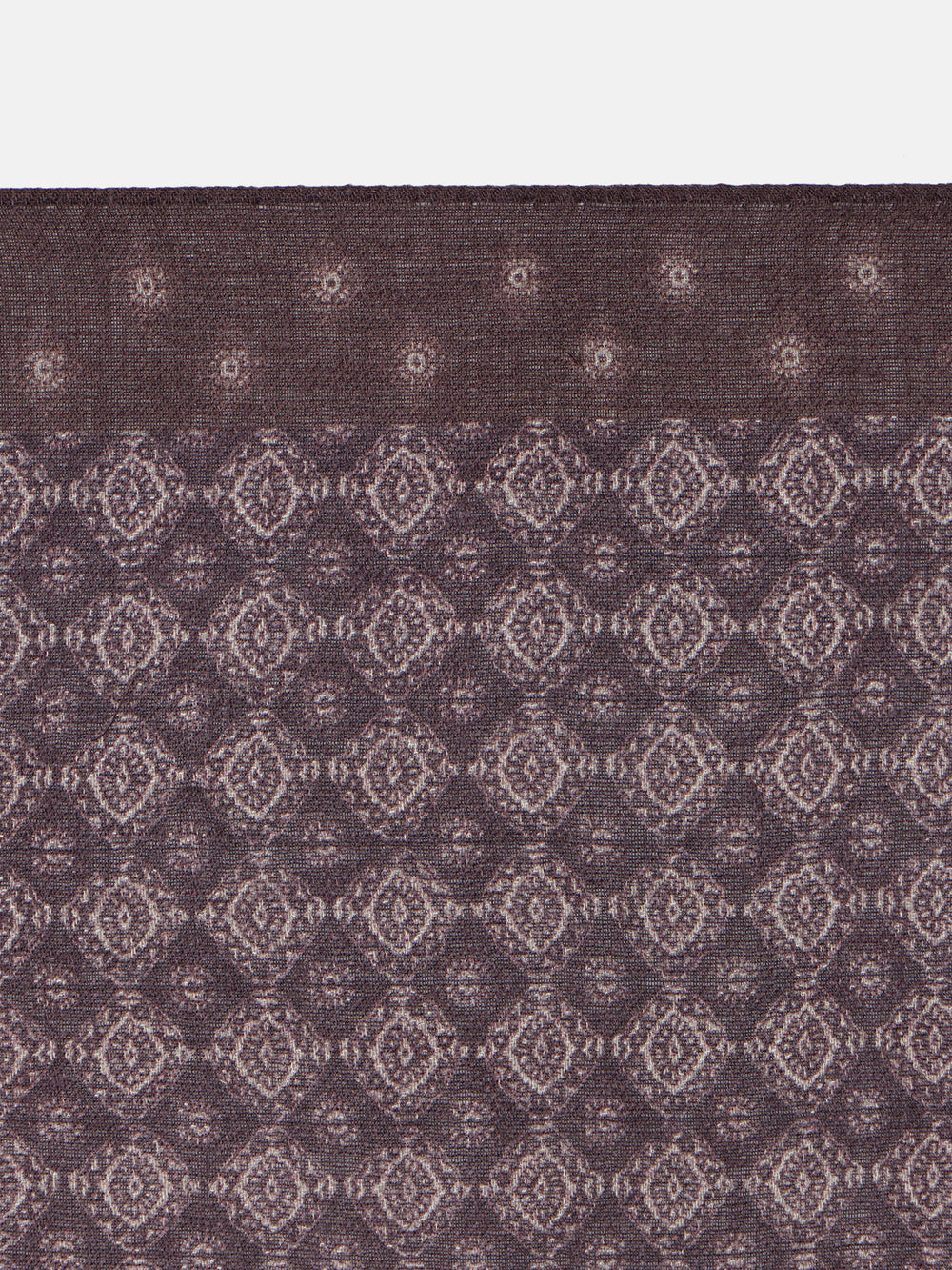 Pañuelo motivo geometrico marron