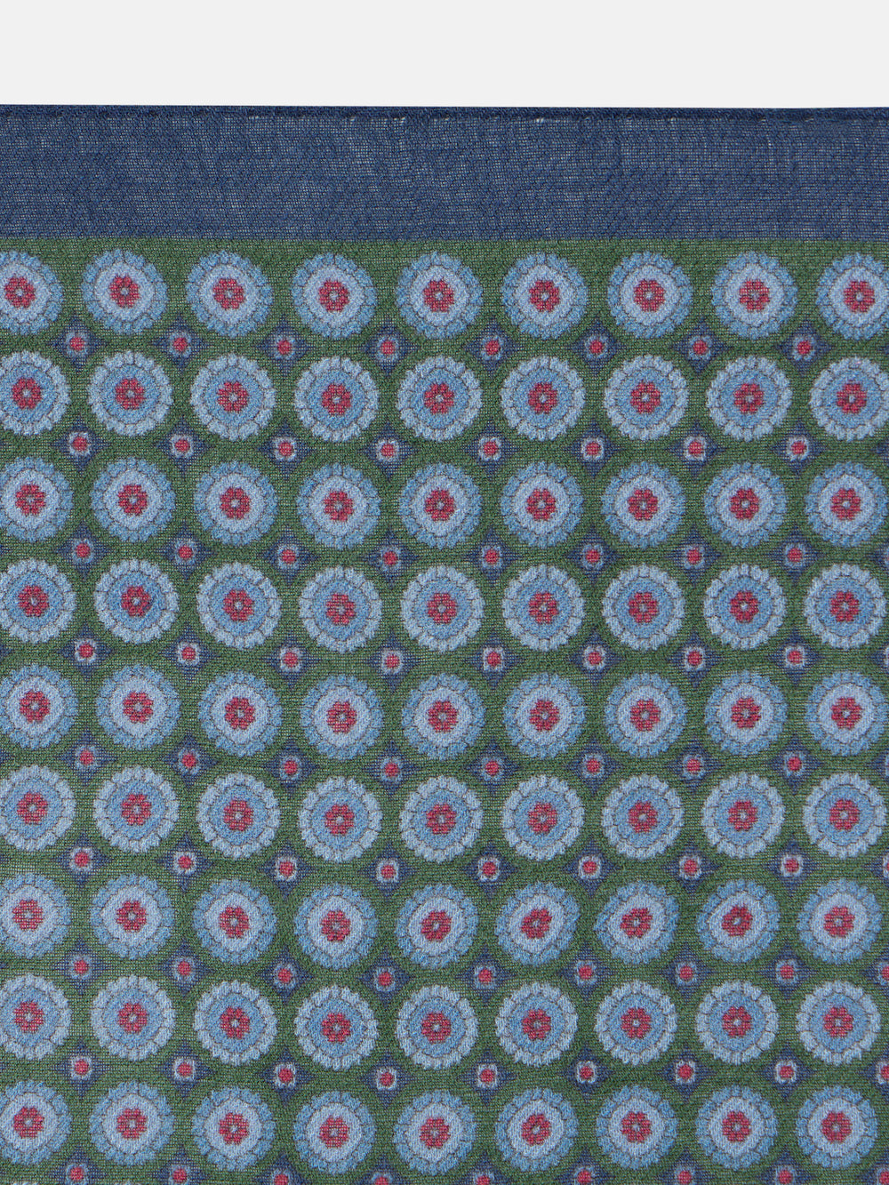 Pañuelo geometrico floral verde