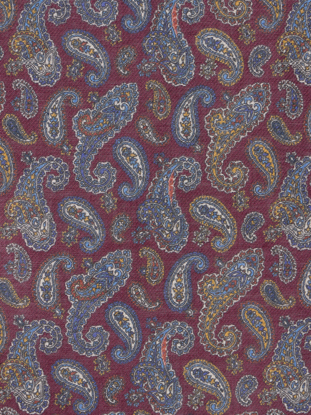 Lenço de caxemira bordô