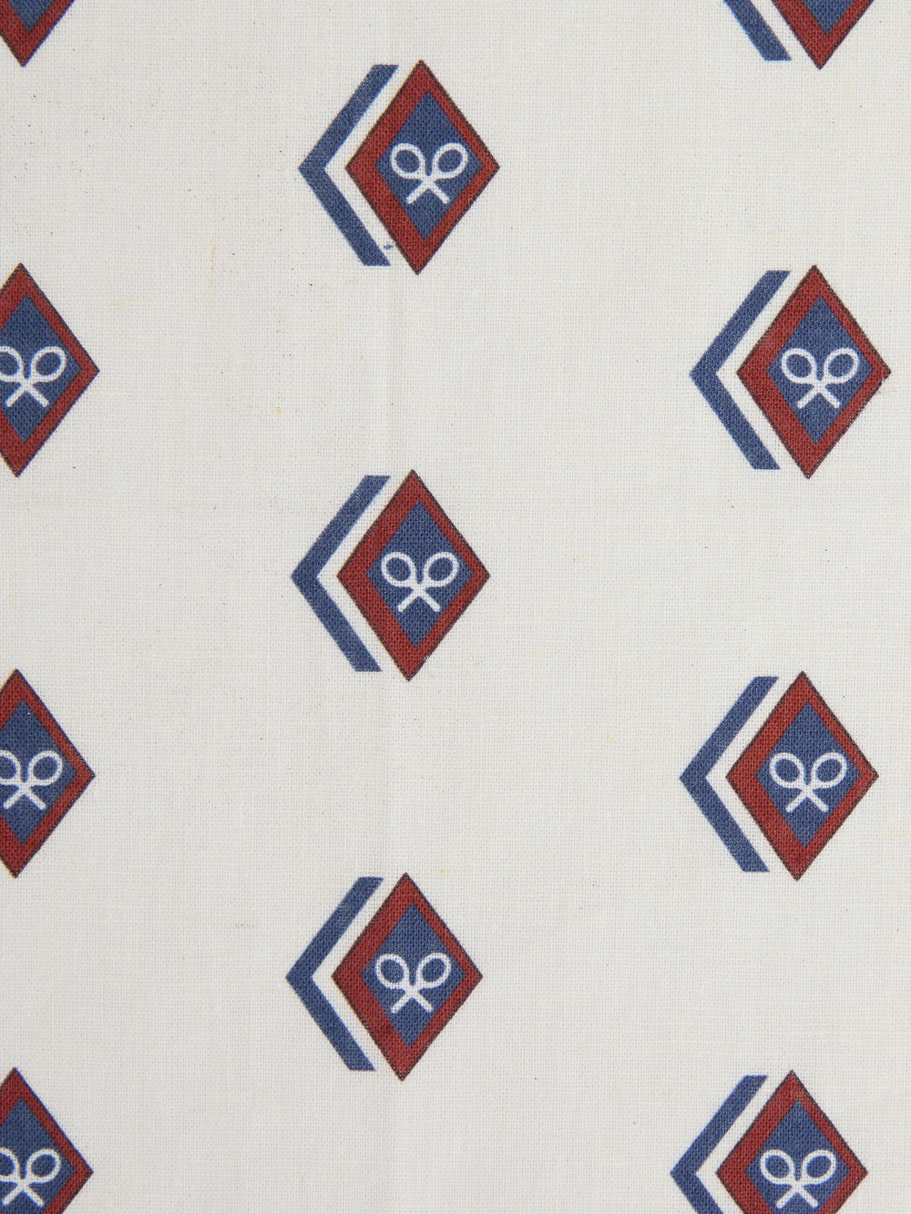 Pañuelo rombos raquetas crema