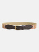 Ethnic woven leather belt