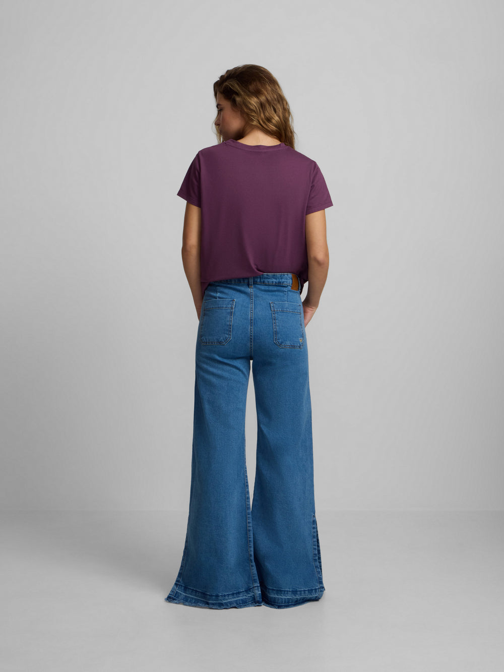 Pantalon culotte avec poches en denim